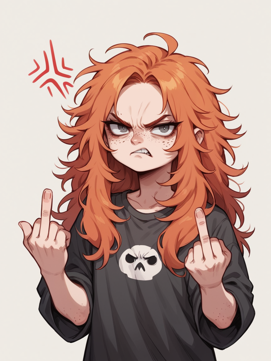 01836-2995282480-score_9, score_8_up, score_7_up, score_6_up, _lora_3m0t3XLP_1_3m0t3, ginger hair, middle finger, angry, grumpy, 1girl, freckles,.png